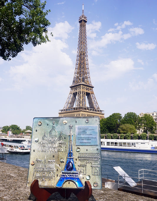絵画型オルゴナイト「Hommage à Paris/パリへのオマージュ」